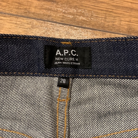 Men’s A.P.C. New Cure H Jean Tres Etroit Size 28x32 - Picture 3 of 10